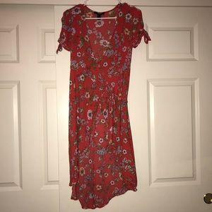 Floral wrap dress